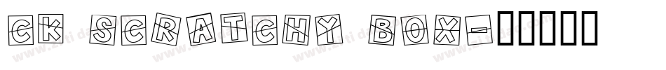 CK Scratchy Box字体转换